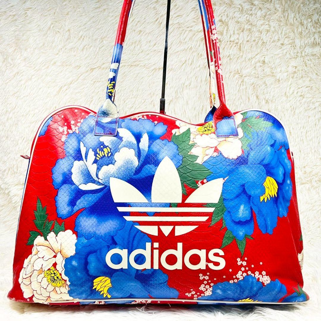 極美品✨アディダス オリジナルス ボストンバッグ 花柄 フラワー A4可