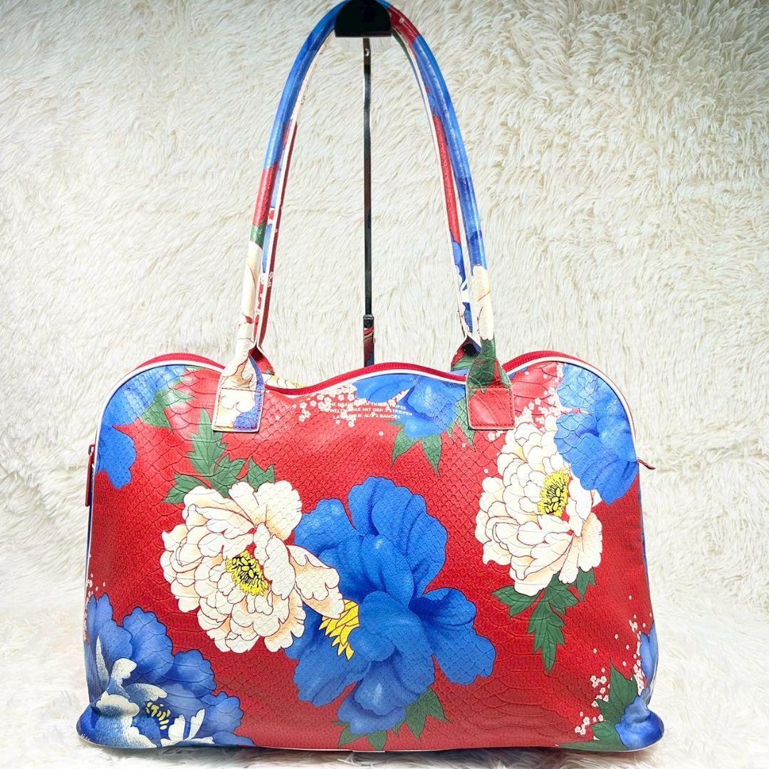 極美品✨アディダス オリジナルス ボストンバッグ 花柄 フラワー A4可