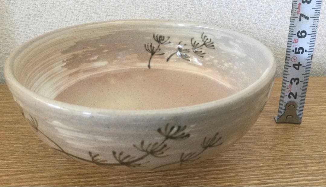 朝日窯　水草　平茶碗
