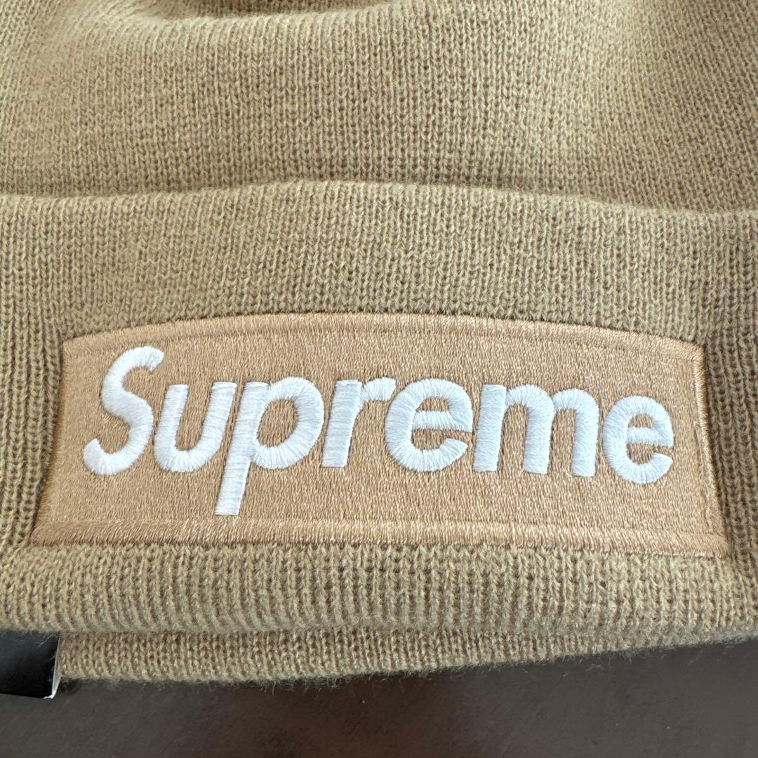 Supreme ニット帽 ベージュ
