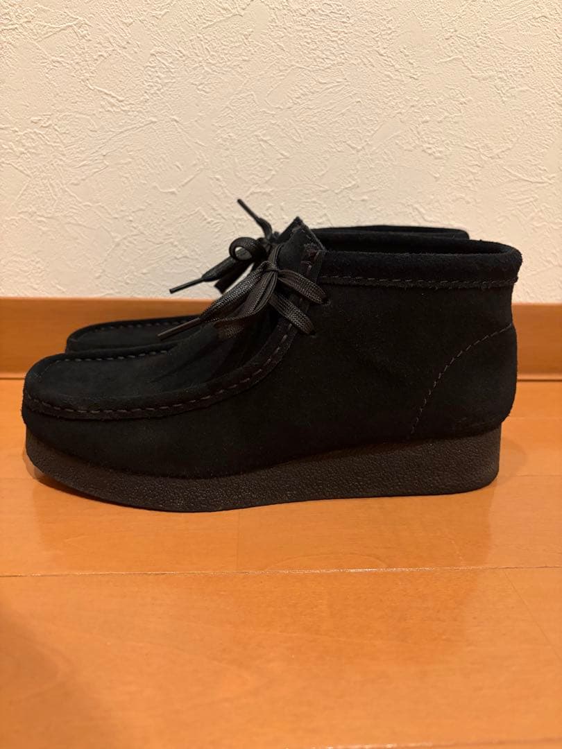 美品 Clarks ワラビーエヴォブーツ 黒 UK4.5 23.5