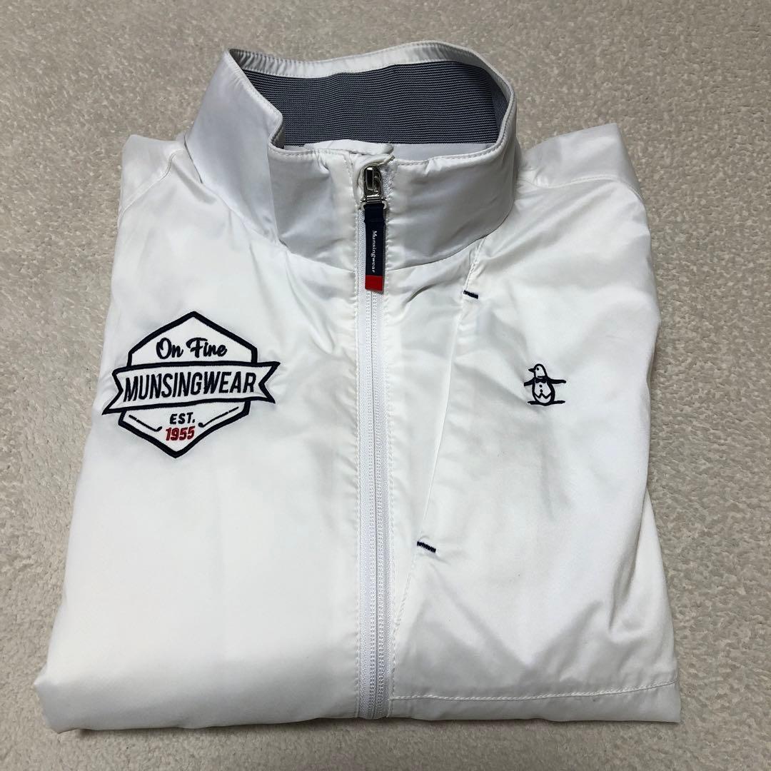 Munsingwear(マンシングウェア) ナイロンブルゾン 白 メンズ L