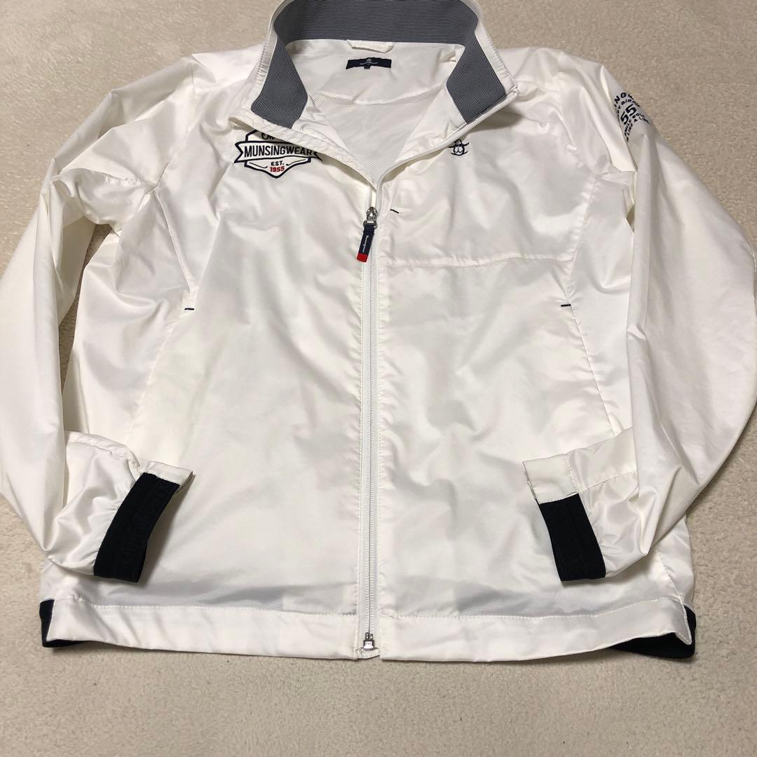 Munsingwear(マンシングウェア) ナイロンブルゾン 白 メンズ L