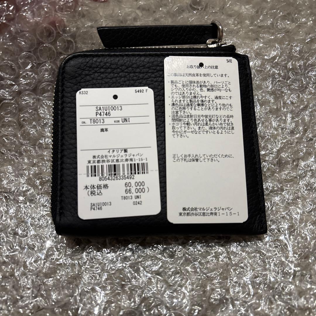 マルジェラ　ケース　財布　レザー ジップアラウンド ミニウォレット
