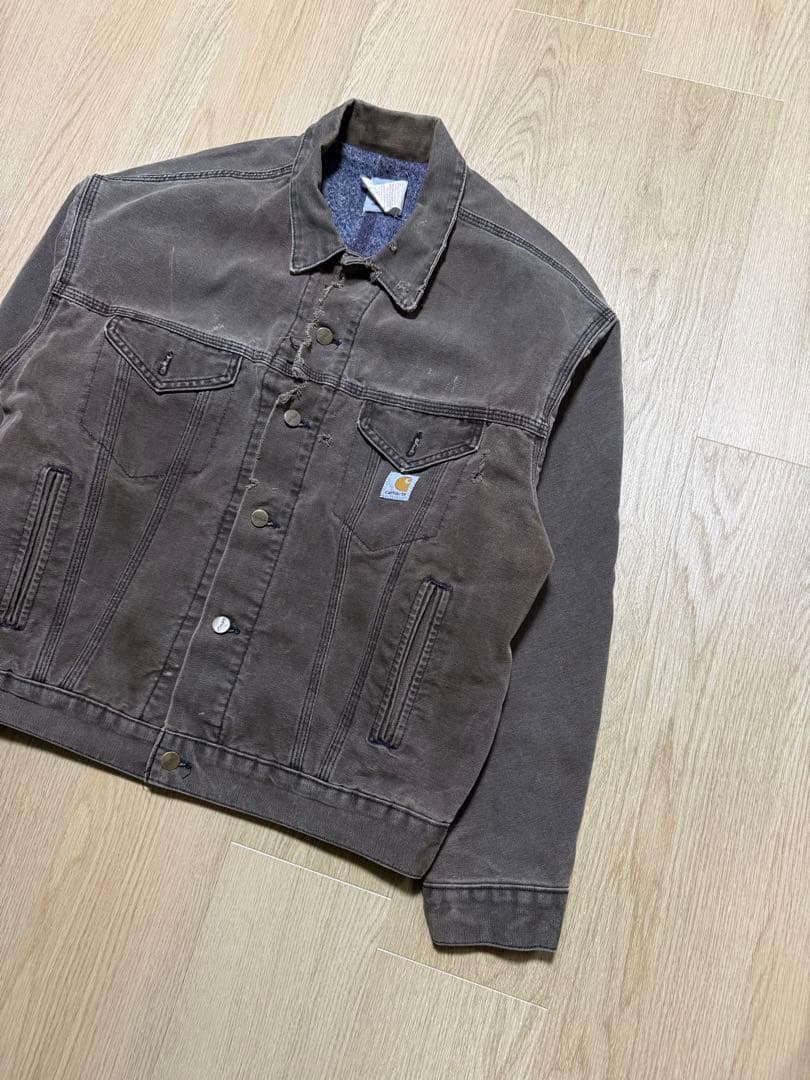 ‼️【雰囲気抜群】90sCahartt トラッカージャケット USA製 鬼フェード