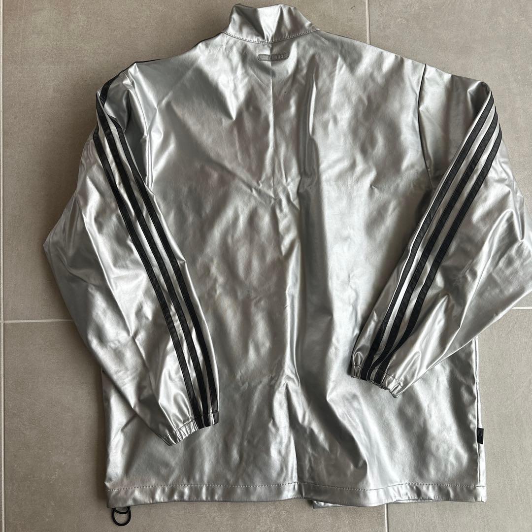 adidas ⚪︎メタリックセットアップ⚪︎サウナスーツ⚪︎ジャージＬ、パンツLL