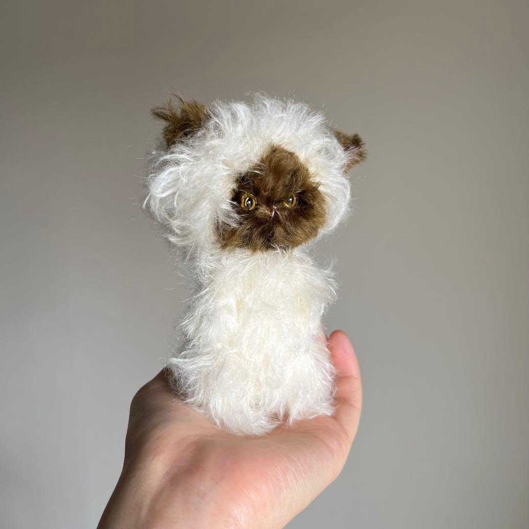 シャム　猫　ハンドメイド　ぬいぐるみ　作家　テディベア　アートドール　29