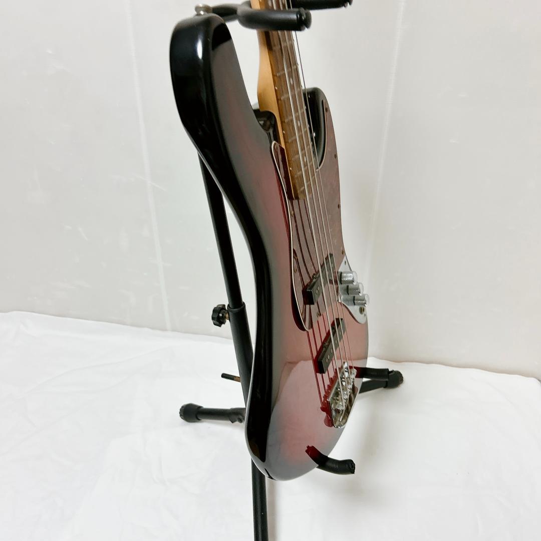 美品 Squier スクワイヤー ジャズベース ジャズベ 赤 レッド