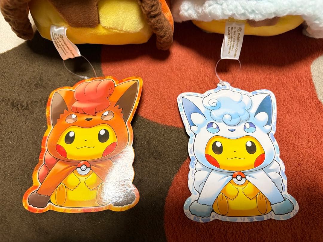 タグ付き ポンチョを着たピカチュウ ロコン アローラロコン 2017