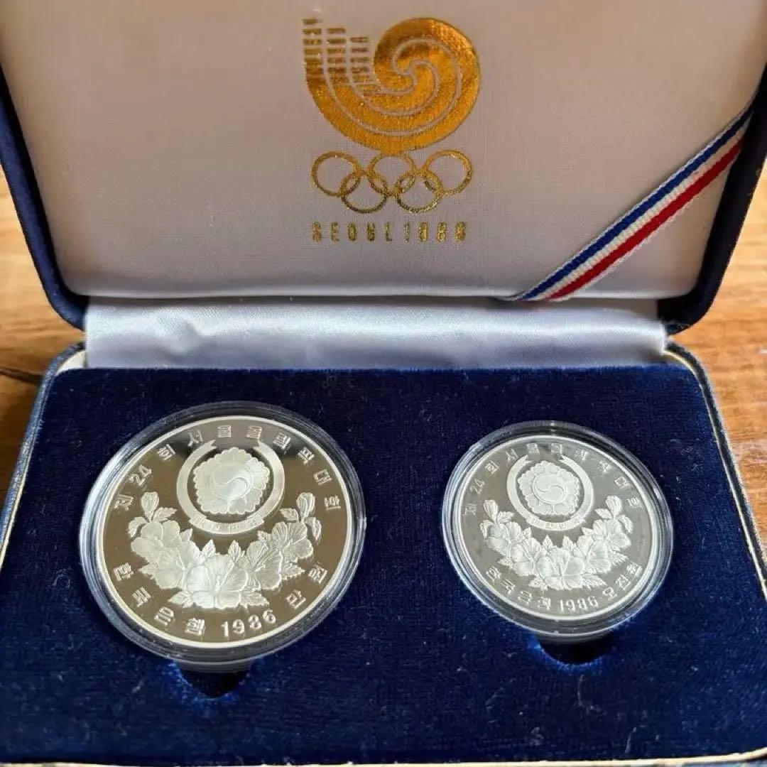 美品1988年ソウルオリンピック記念セット 銀貨 シルバー925