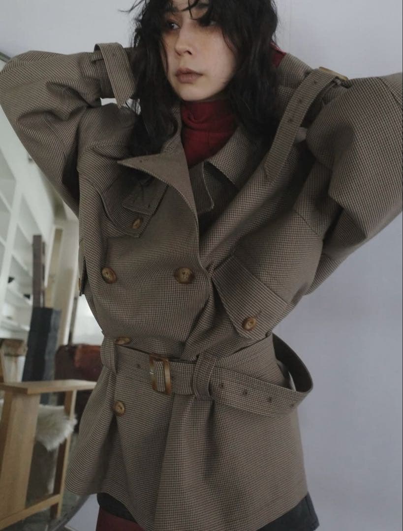 ジャケット・アウター \"AMERI VINTAGE\" DADDY MIDI TRENCH COAT