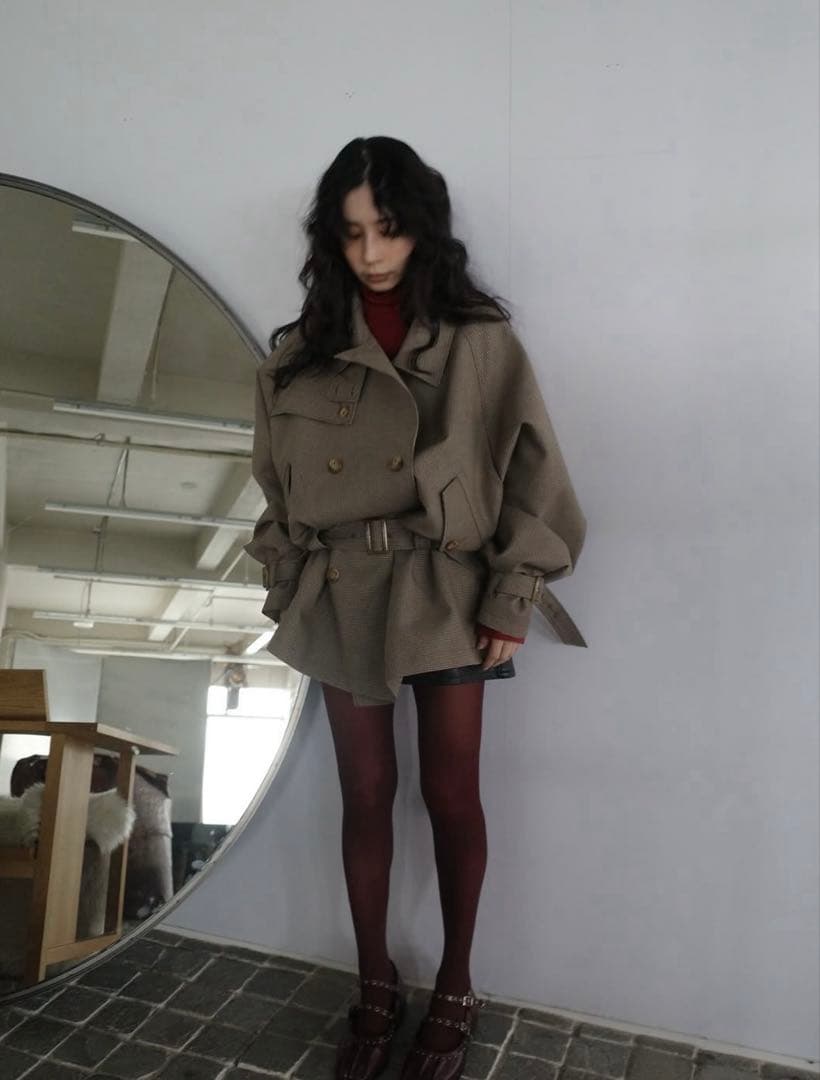 ジャケット・アウター \"AMERI VINTAGE\" DADDY MIDI TRENCH COAT