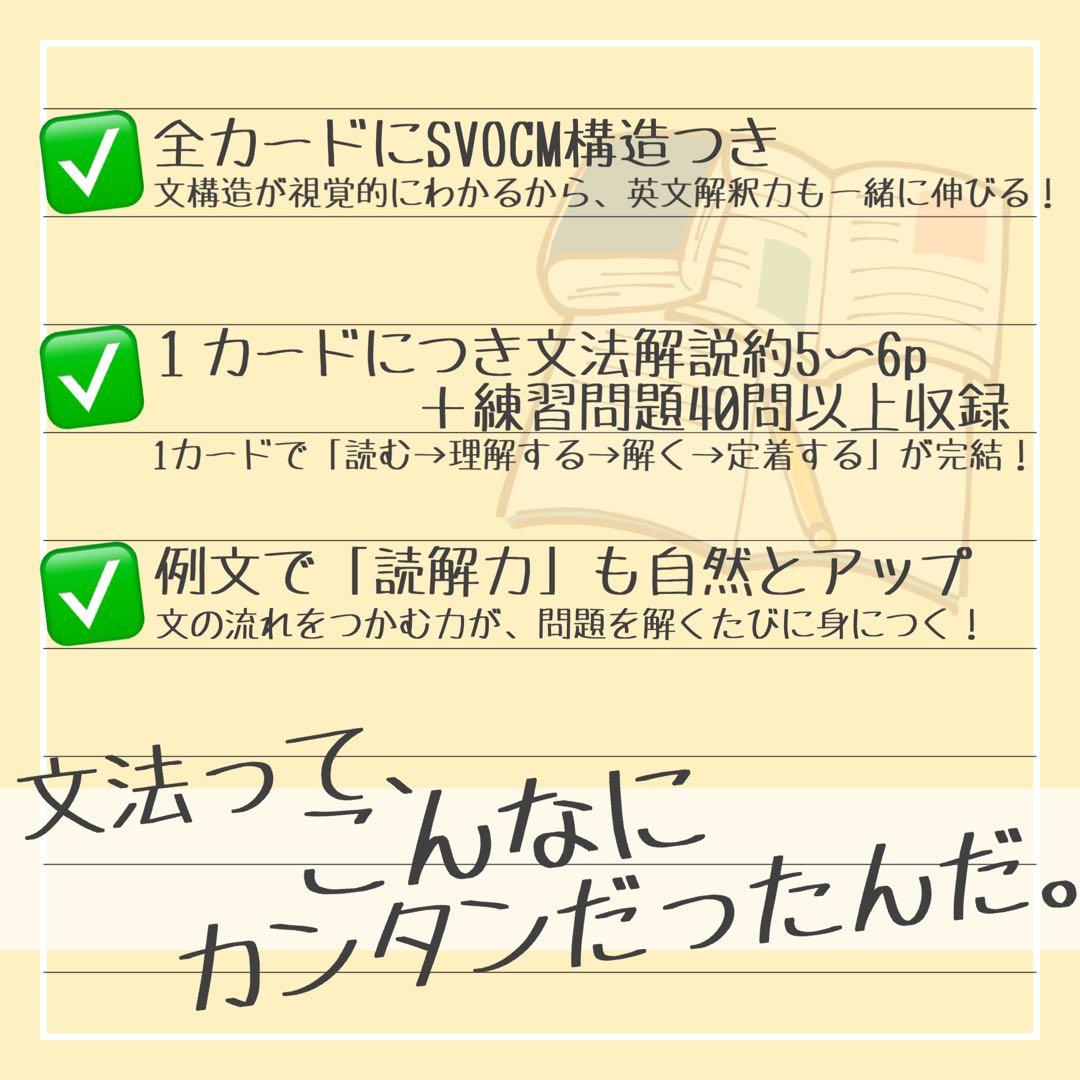 【中1フルパッケージ】単元別英文法カード　中学生　テスト　復習　予習　参考書