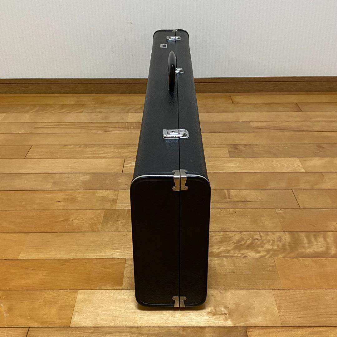 三味線 細棹 紫檀 胴 長手19.4cm 短手17.8cm ハードケース 鍵付