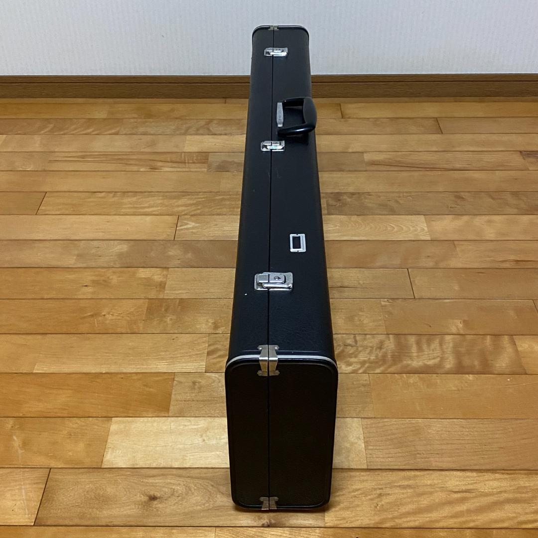 三味線 細棹 紫檀 胴 長手19.4cm 短手17.8cm ハードケース 鍵付