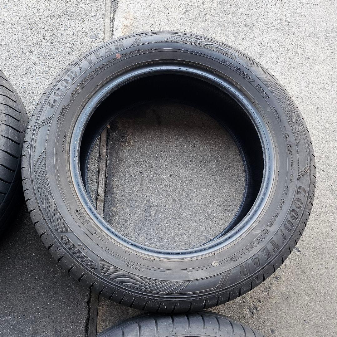 215/60R17 2023年製 溝あり グッドイヤー　RVF02 エリシオン等