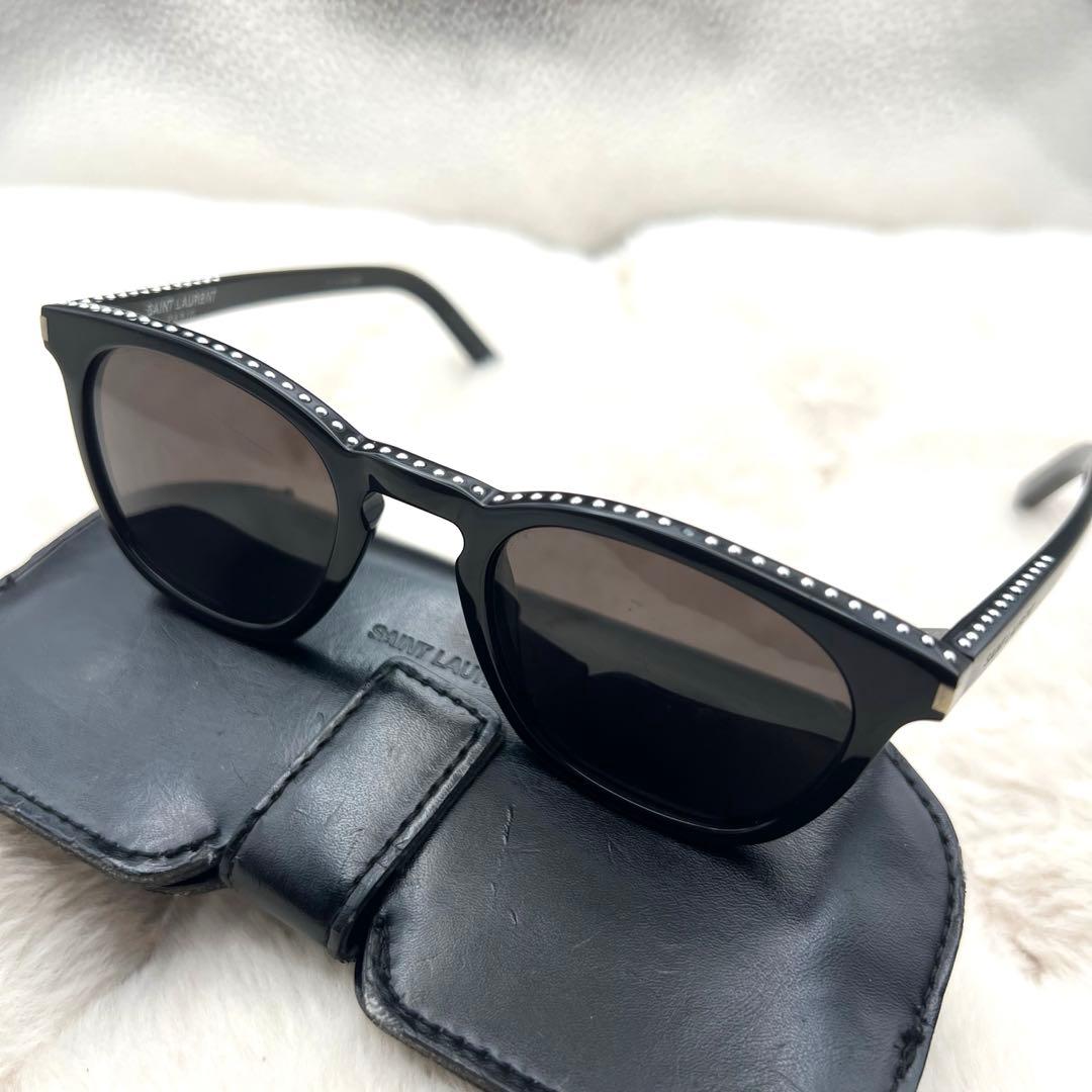 美品✨YSL SL28 037 ラインストーン サングラス