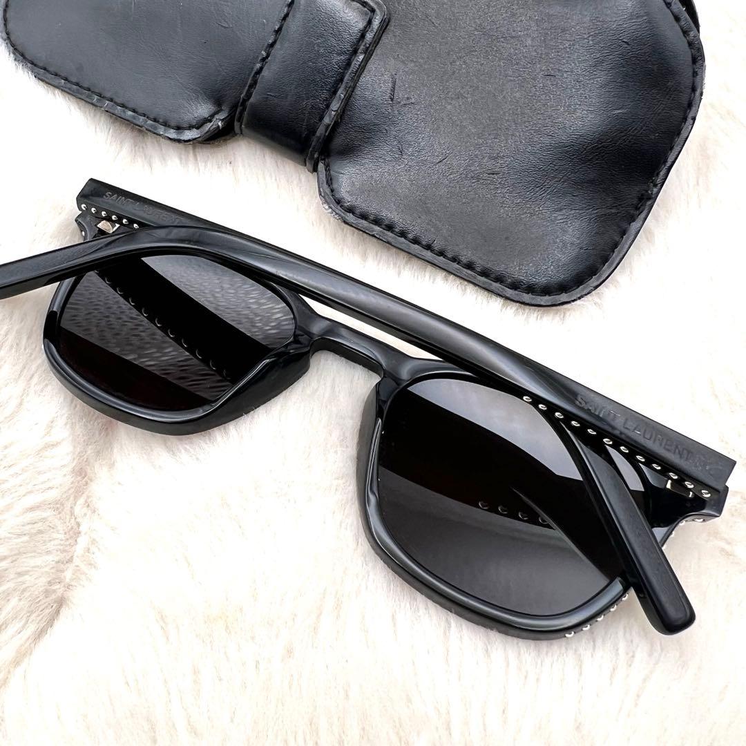 美品✨YSL SL28 037 ラインストーン サングラス
