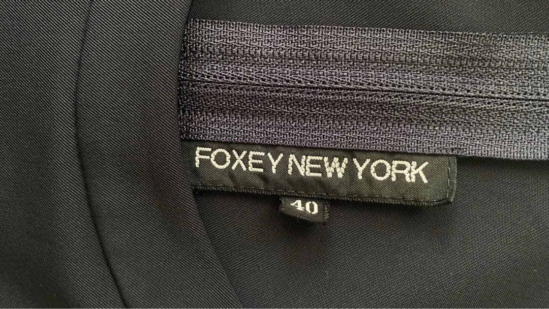 FOXEY NEW YORK ノースリーブひざ丈ワンピース 40
