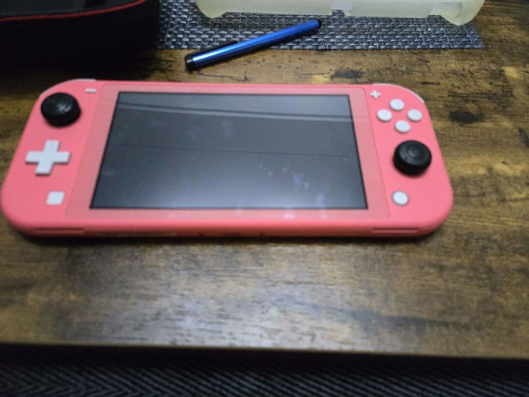 switchライト本体　コーラル　カバー付き