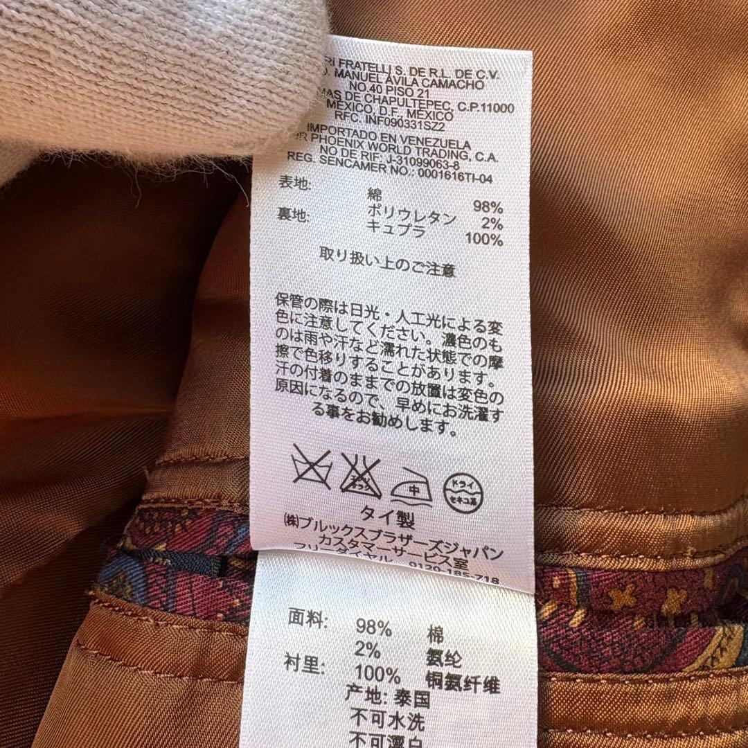 BROOKS BROTHERS 胡桃ボタン コーデュロイ テーラードジャケット