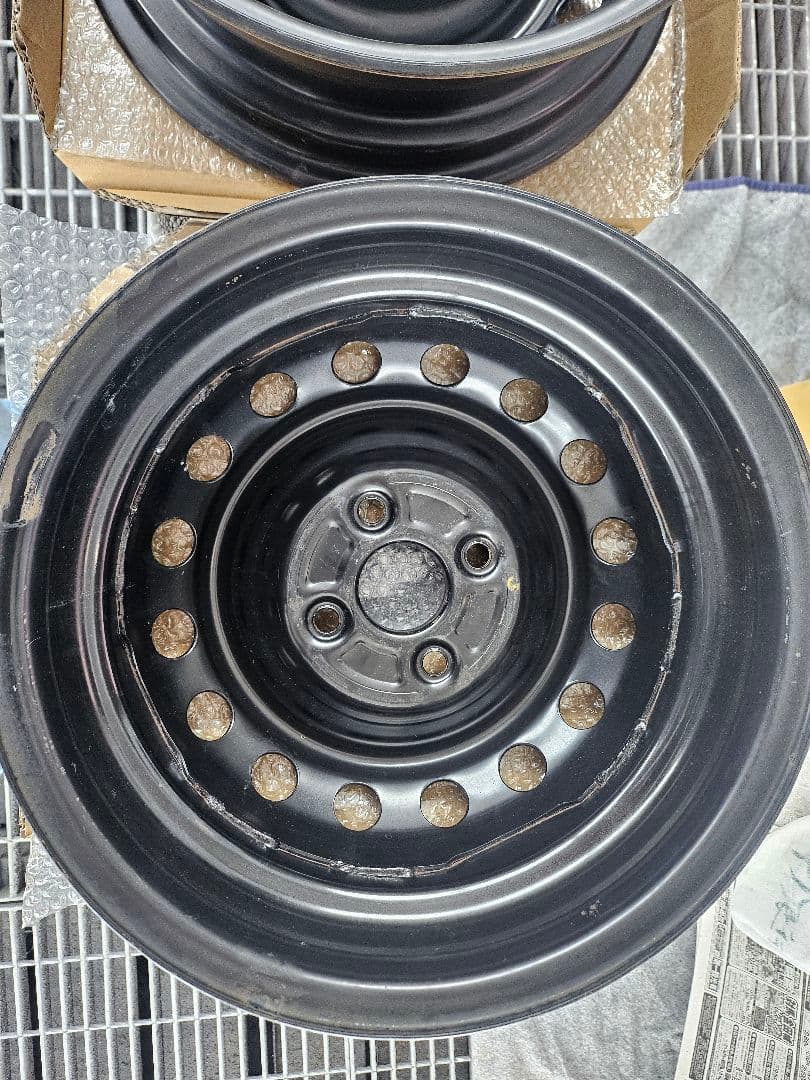 14インチ スチールホイール 4本セット 14x5J PCD100 ハブ径54