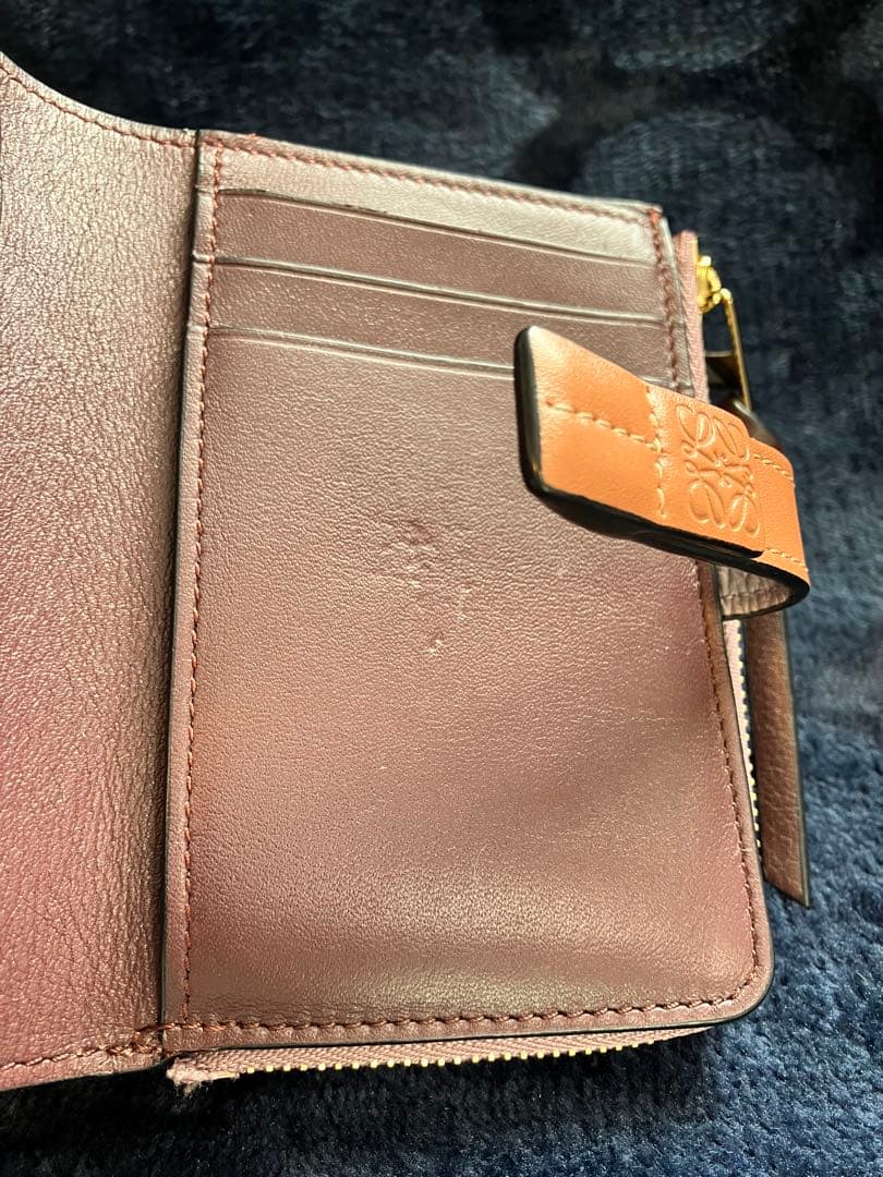 ※kaimama 　LOEWE スリムジップバイフォールドウォレット