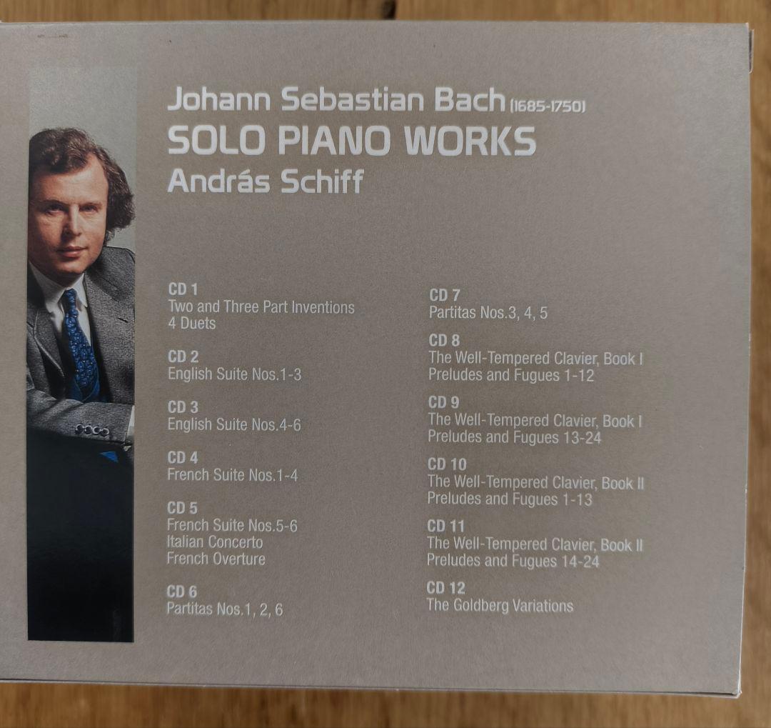 クラシック Schiffシフ Bach Solo Piano Works 4CD