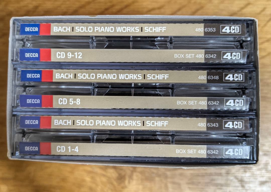 クラシック Schiffシフ Bach Solo Piano Works 4CD