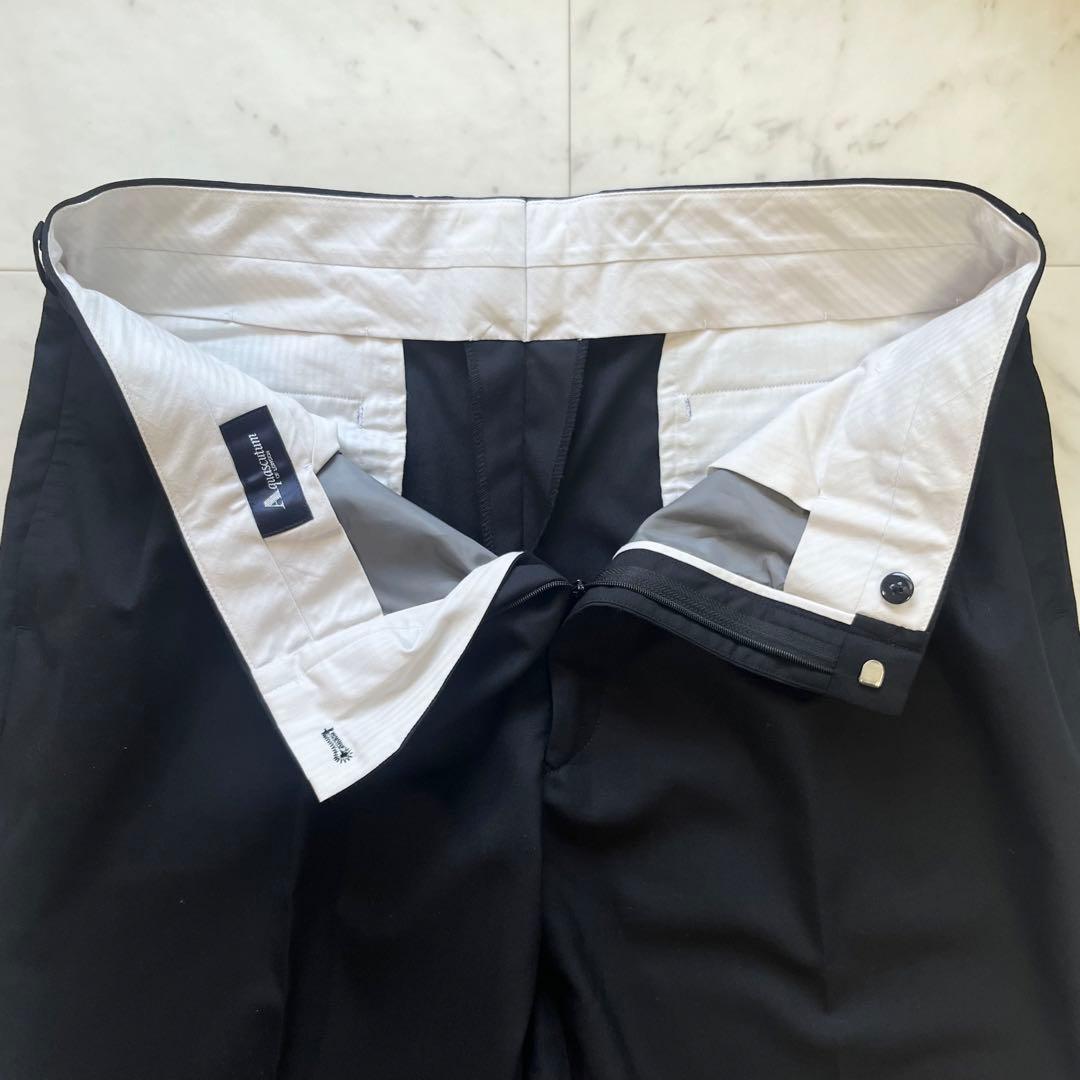 極美品 aquascutum アクアスキュータム　スーツ セットアップ 黒 L