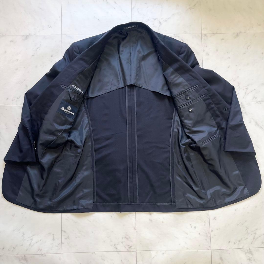 極美品 aquascutum アクアスキュータム　スーツ セットアップ 黒 L