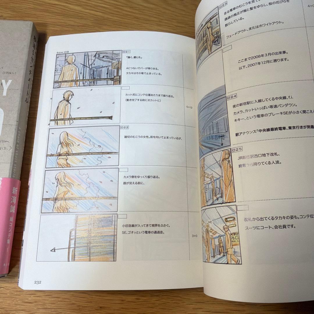 秒速5センチメートル 絵コンテ　超美品