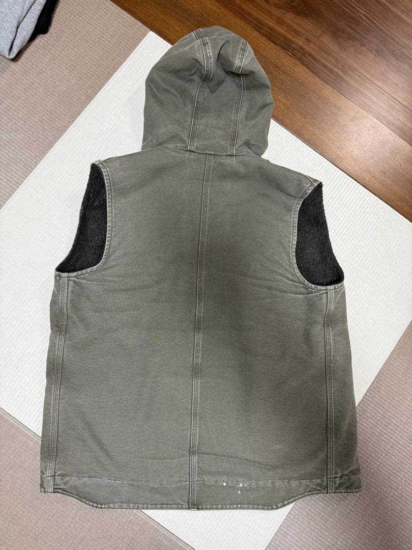 Carhartt ボア ライナー コットン ダック パーカー ベスト
