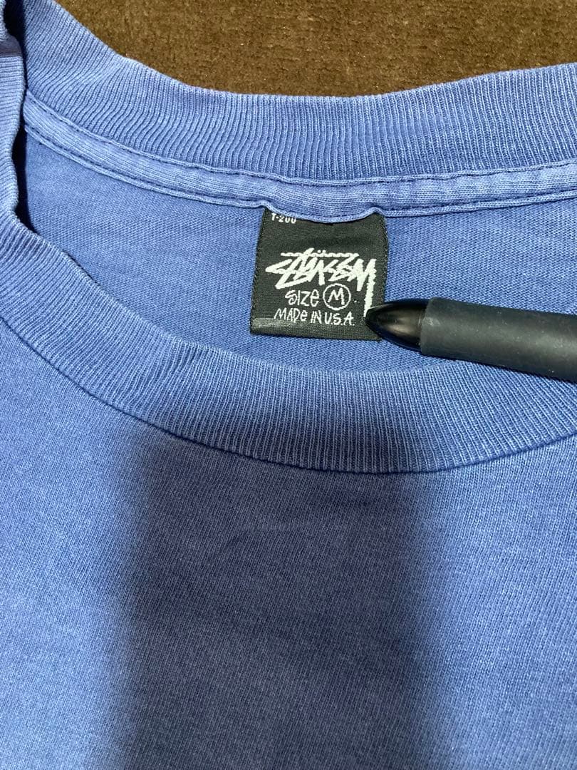 M*e様 80s 90s Stussy 8ボール Tシャツ Mサイズ 茄子紺 ボ