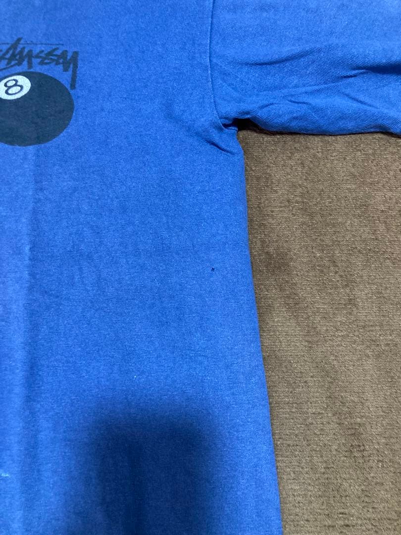 M*e様 80s 90s Stussy 8ボール Tシャツ Mサイズ 茄子紺 ボ
