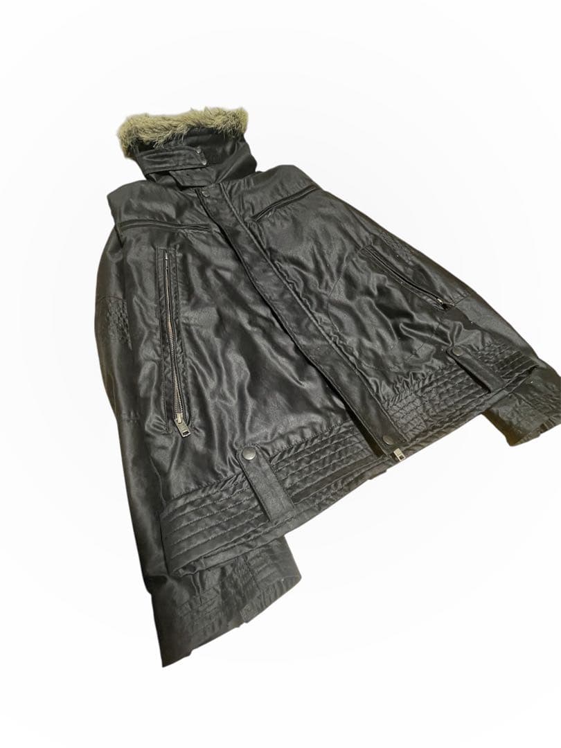 ジャケット・アウター 00s DKNY high neck coating jacket y2k