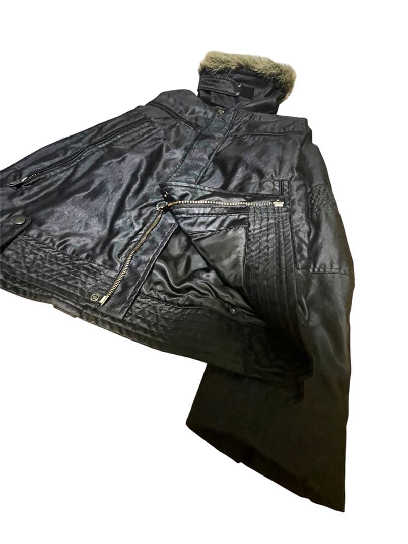 ジャケット・アウター 00s DKNY high neck coating jacket y2k