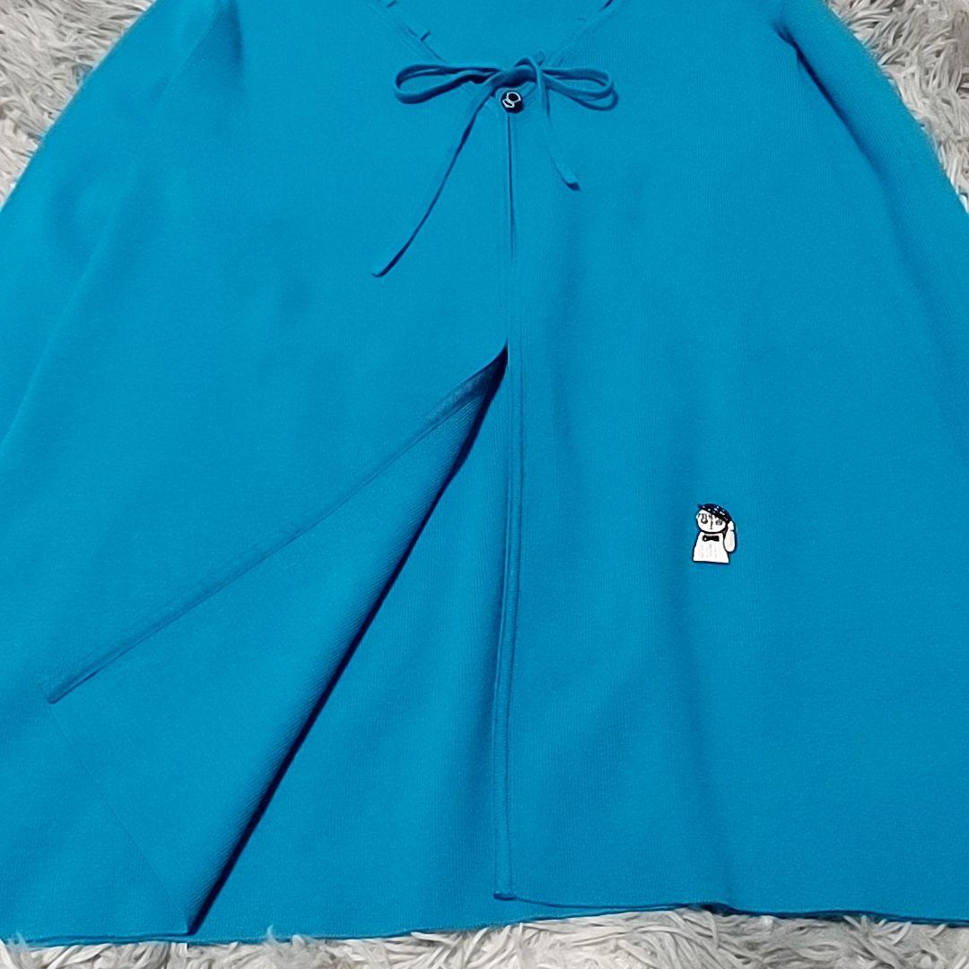 新品 タグ付き 現行モデル PICONE 袖フリンジカーディガン 40