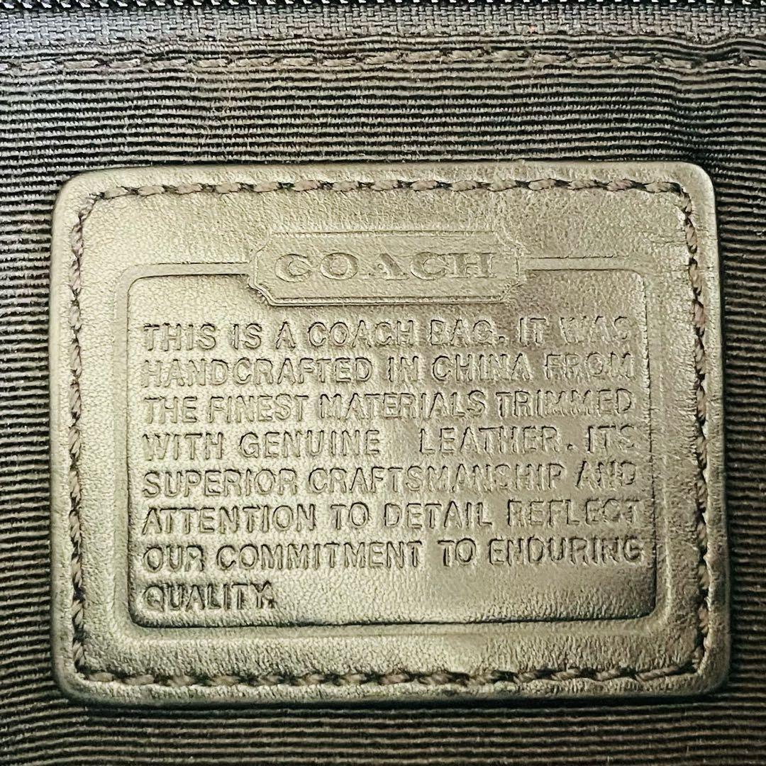 【美品】coach ボディバッグ 2way ウエストポーチ シグネチャー 黒