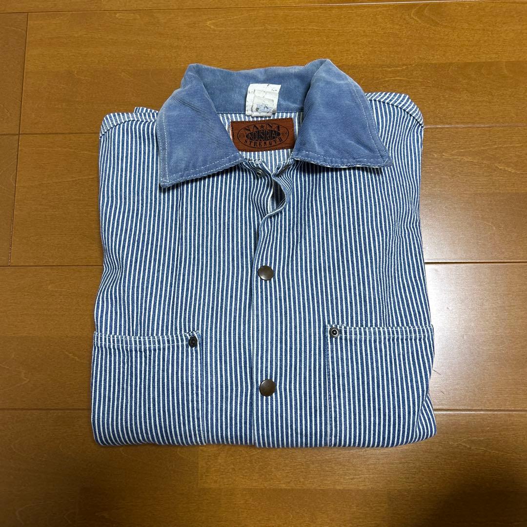 【極希少】60s-70s ヴィンテージ カバーオール ストライプ USA製 L