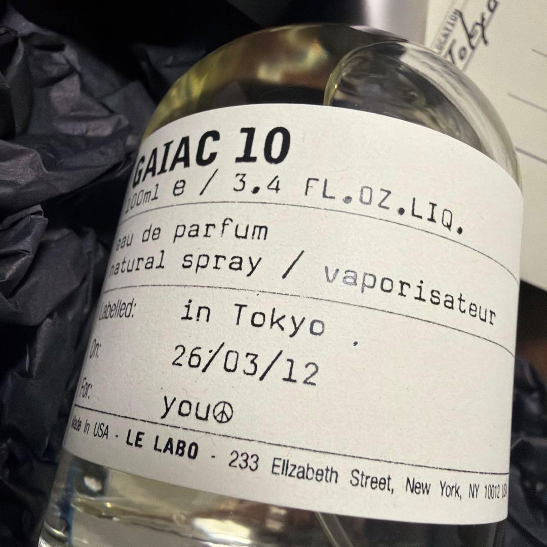 最終価格 LE LABO 東京限定 GAIAC 10 100ml