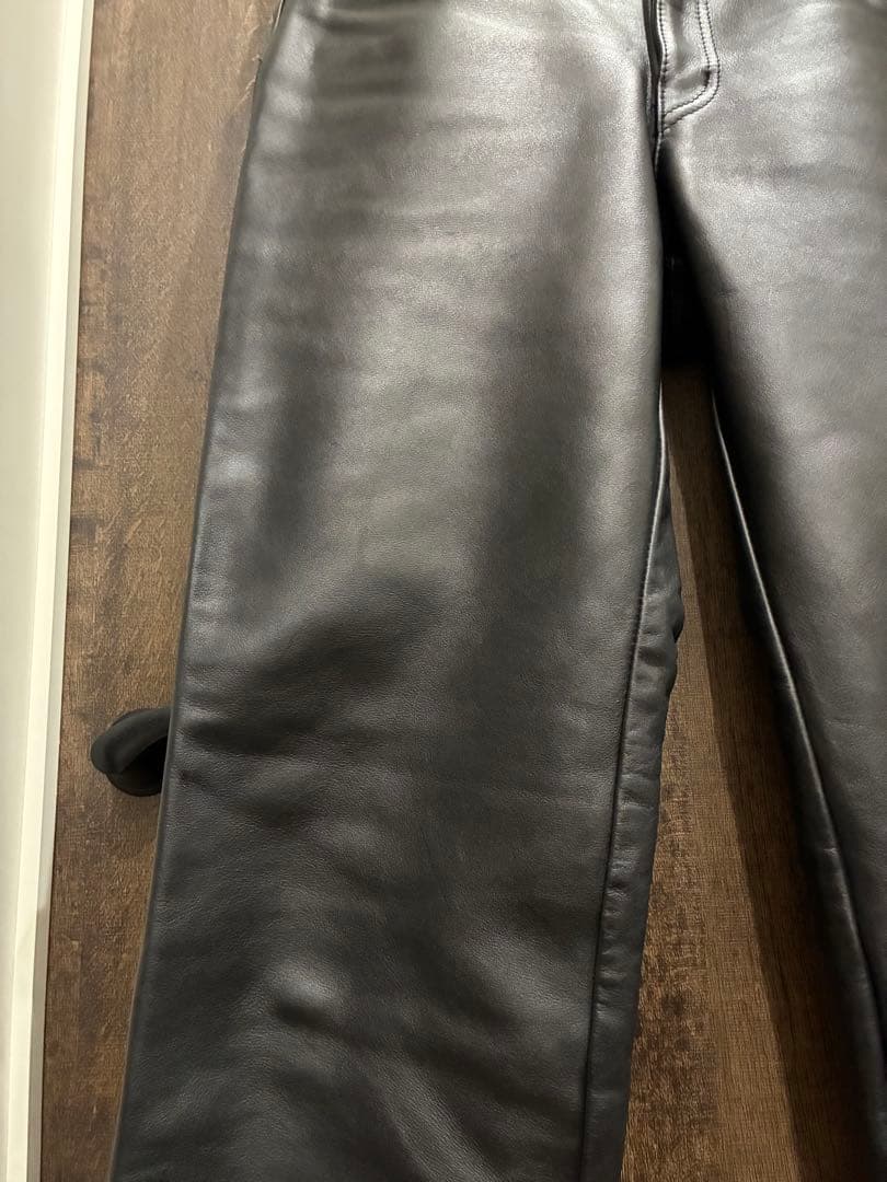 定価79,920円 美品 schott 600 レザーパンツ 革パン 34サイズ