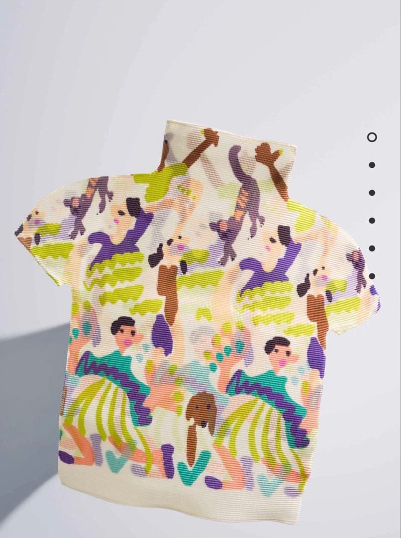 me by ISSEY MIYAKE アートプリント ハイネック　半袖
