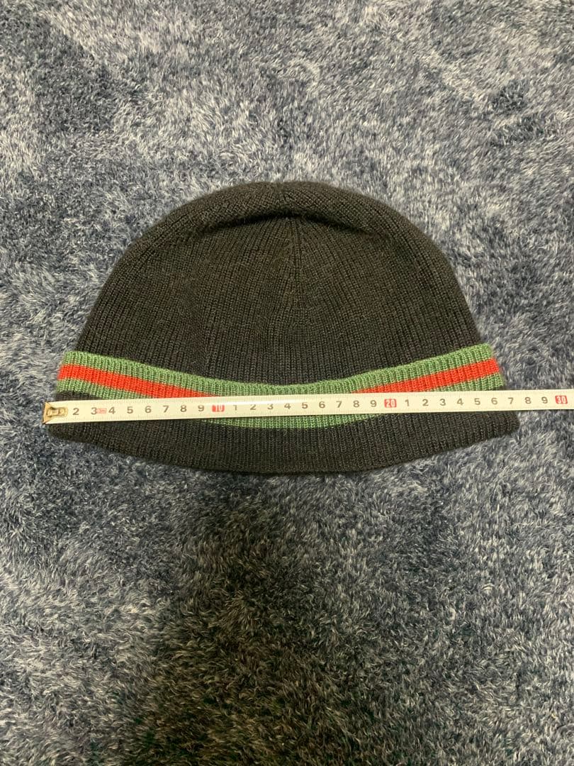 GUCCI ビーニー シェリーライン ブラック 黒 美品 グッチ ニット帽