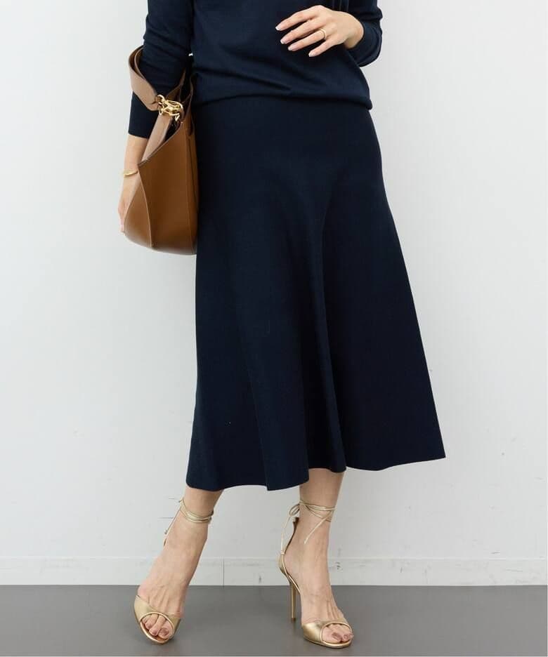 Deuxieme Classe GIZA フレアスカート ネイビー38