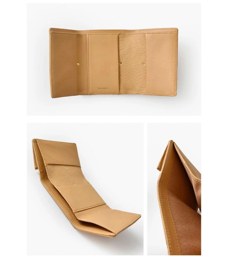 新品タグ付き DIGAWEL 三つ折り財布 白色Three-Fold Purse