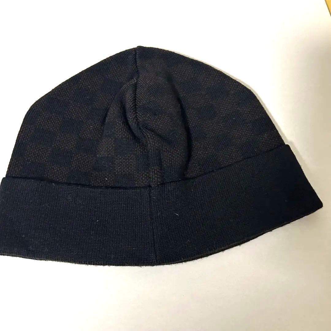 【極美品】LOUIS VUITTON ルイヴィトン　ダミエ ニットキャップ