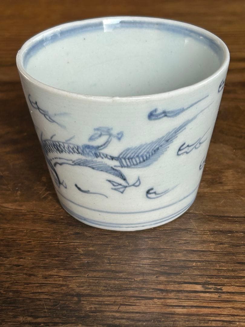 ✨【古伊万里】　⭐️雲に竜文　蕎麦猪口　骨董　古美術　時代物　湯呑み