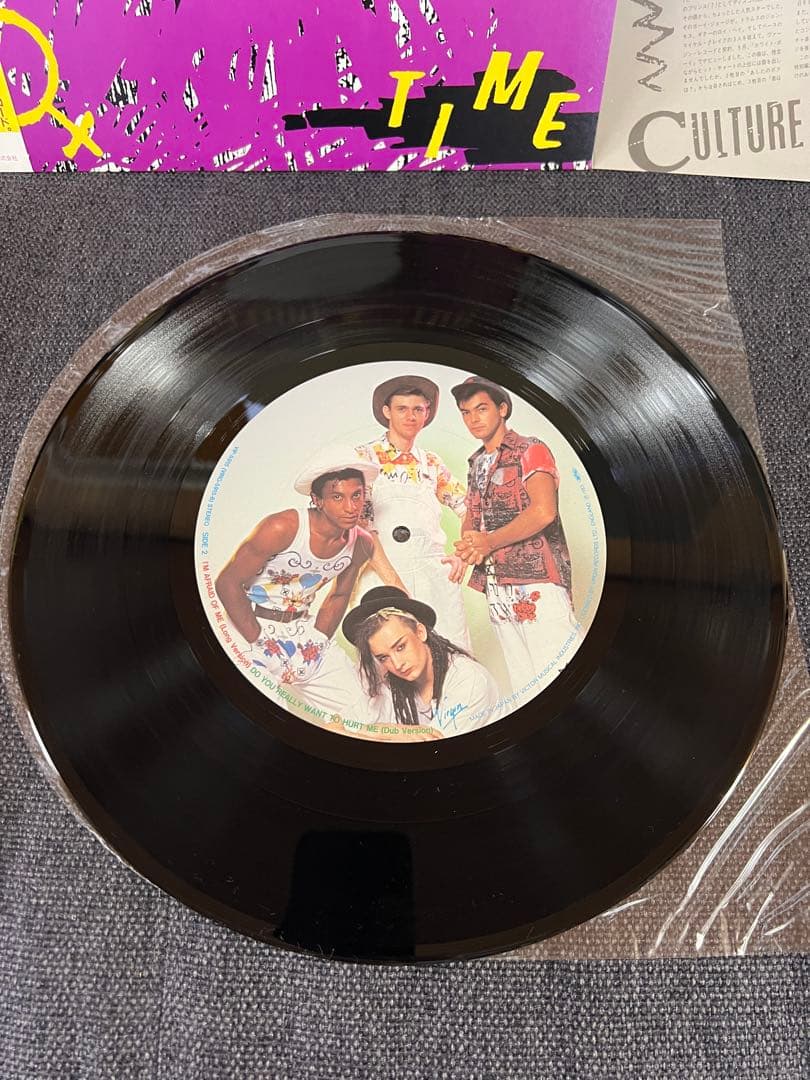CULTURE CLUB TIME 帯付　ピクチャーLP 洋楽レコード美盤