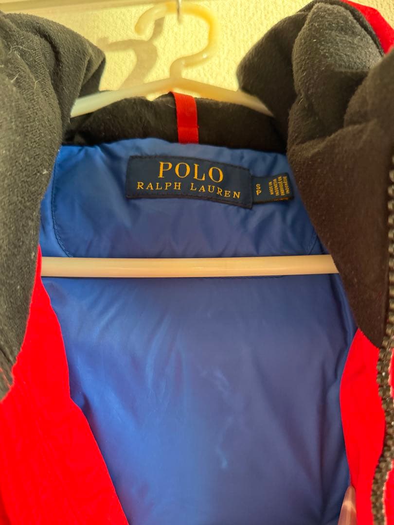 Polo Ralph Lauren フード付きダウンベスト レッド